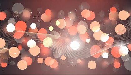 Poster - Stunning Red Glow Particle Abstract Bokeh Background A Captivating Visual Experience with Radiant Red Particles and Soft Bokeh Effects Perfect for Artistic Projects and Digital Designs