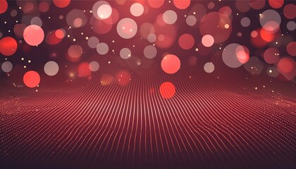 Poster - Stunning Red Glow Particle Abstract Bokeh Background A Mesmerizing Display of Light and Color for Creative Projects, Digital Art, and Graphic Designs, Perfect for Captivating Visual Experiences.