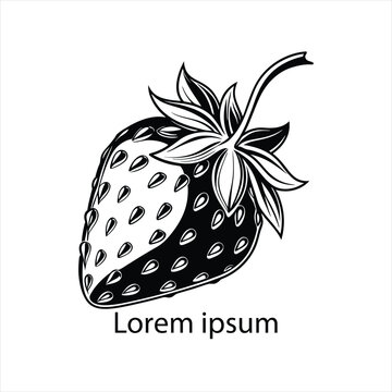 The Sweet Emblem of Freshness A Vibrant Strawberry Design for Every Occasion
