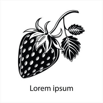 The Sweet Emblem of Freshness A Vibrant Strawberry Design for Every Occasion