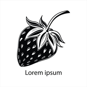 The Sweet Emblem of Freshness A Vibrant Strawberry Design for Every Occasion