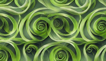Poster - Seamless Modern Abstract Background with Green Swirls A Futuristic Design Element for Digital Art, Web Design, and Graphic Projects, Perfect for Creating a Unique Visual Experience