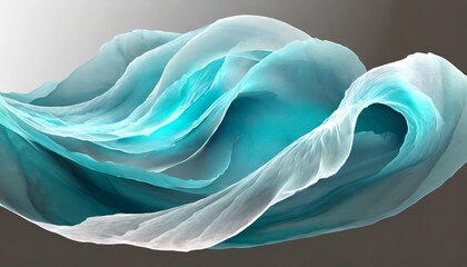 Poster - shimmering oceanic dreams a captivating abstract d texture of waves frozen in time, evoking the myst