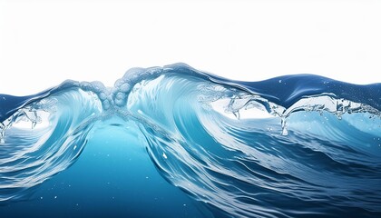 Poster - shimmering oceanic dreams a captivating abstract d texture of frozen waves, evoking a futuristic aes