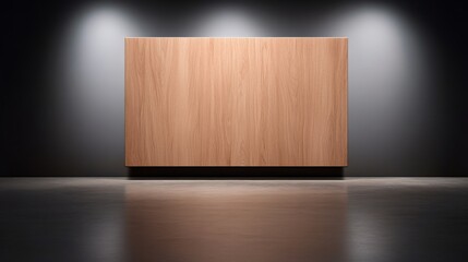 Aufkleber - A close-up view of a minimalist painting mounted on a neutral gallery wall, illuminated by soft spotlights highlighting the texture and inviting contemplation