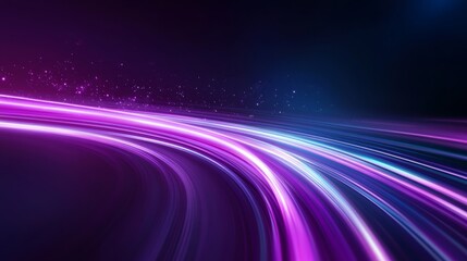 Poster - A captivating cosmic backdrop showcases swirling purple and blue nebulae, sparkling stars, and a glowing planet, conveying infinite possibilities and creativity