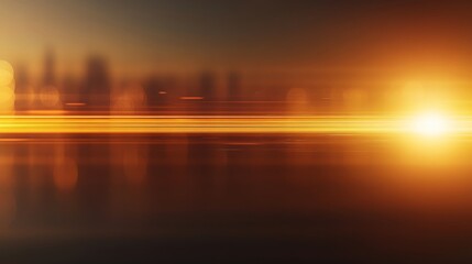 Leinwandbilder - Vibrant yellow lens flare creates a glowing effect against a dark background, offering a warm sunlight feel ideal for design, marketing, or artistic use