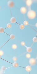 Poster - Abstract Molecular Network with Soft Focus and Surreal Lighting