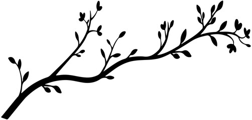 Tree branch silhouette
