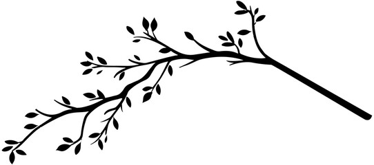 Tree branch silhouette
