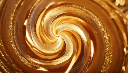 Poster - A mesmerizing swirling golden background that captivates the viewer with its rich, warm hues and dynamic patterns, perfect for adding a touch of elegance and sophistication to any project or design.