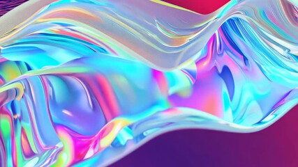 Poster - Captivating swirls of color create mesmerizing patterns in an abstract digital landscape. Generative AI