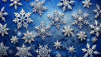Poster - Snowflakes dance across a winter wonderland in delicate patterns of icy beauty and sparkling elegance. Generative AI