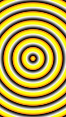 Aufkleber - A striking black and yellow hypnotic spiral vertical loop background, featuring concentric circles radiating from the center. For video editing