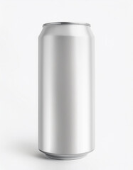 Wall Mural - Aluminum drink can mockup isolated on white background. 330ml aluminum soda can mockup, 3d illustration