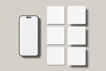 instagram post blank mockup