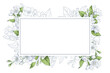 © ARTBRUSH - Hand drawn banner with jasmine flowers and it variation in line