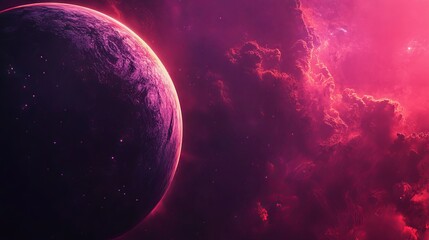 Wall Mural - stunning high-quality 8k space background featuring vibrant planets, cosmic nebulae, and starry gala