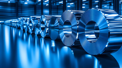 Aufkleber - Industrial facility showcasing precision engineering in metal production