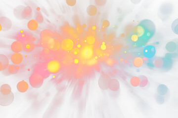 Aufkleber - Abstract colorful bokeh lights burst.