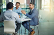 © peopleimages.com - Conversation, research and director planning project with team, collaboration and ideas. Proposal, discussion and corporate business people with mentor, support and group for office strategy meeting