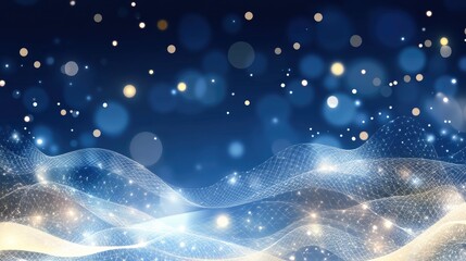 Poster - illustration showcases a glowing brain constructed from digital connections, set on a dark blue background filled with binary code