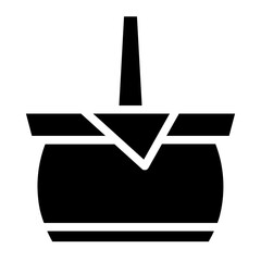 Poster - Basket Picnic Season Glyph Icon