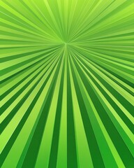 Poster - Dynamic green rays radiate from the center, creating an energetic and vibrant abstract background.