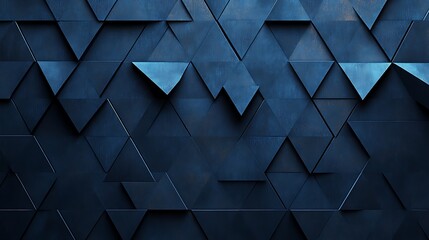 Wall Mural - Abstract dark navy blue background with a geometric pattern