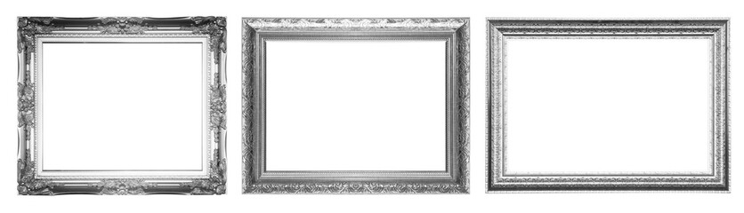 Wall Mural - Silver picture frame