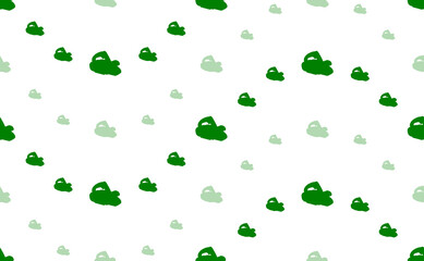 Poster - seamless pattern of large and small green electric plane symbols. the elements are arranged in a wav