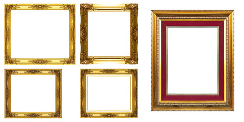 Wall Mural - Gold Picture Frame