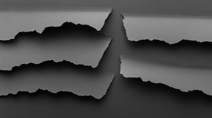Poster - Torn Black Paper Texture for Creative Designs and Backgrounds