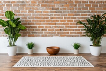 Poster - Creating a tranquil meditation space with tibetan bowl and plants