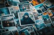 © alphaspirit - Sad teenager looking down among multiple photo thumbnails