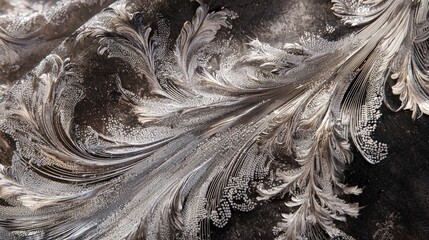 Poster - Intricate fabric texture in photography an elegant close-up display of textile art in a conceptual environment