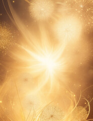 Wall Mural - background with rays - abstract light golden background - generative ai