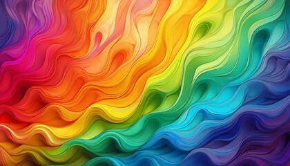 Wall Mural - image with the colors of the rainbow