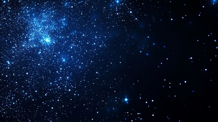 Wall Mural - A starry night sky filled with twinkling stars and cosmic elements.