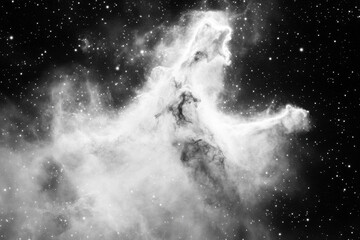 Wall Mural - ethereal dust particles forming a nebula in deep space