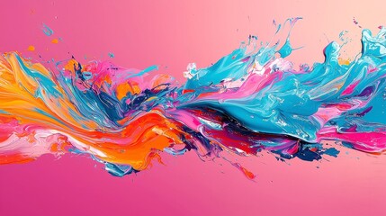 Poster - Vibrant Abstract Textures, a collection of high-definition backgrounds showcasing a variety of colorful abstract art designs, perfect for enhancing digital projects and presentations.