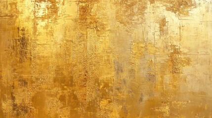 Poster - A textured golden surface with abstract patterns, evoking luxury and warmth.