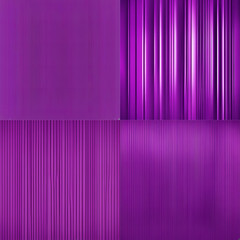 Poster - A collection of rich purple textures featuring smooth gradients and vertical lines, perfect for backgrounds, graphic design, and creative projects.