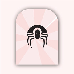 Spider vector logo illustration