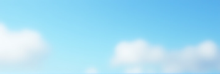 Poster - Thin white clouds with soft pastel hues against a brilliant blue sky in a serene natural landscape atmosphere._00001_