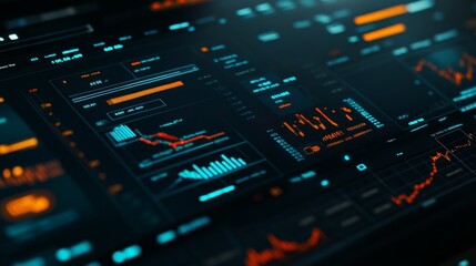 Poster - data analysis dashboard insights business environment digital content modern technology dynamic view