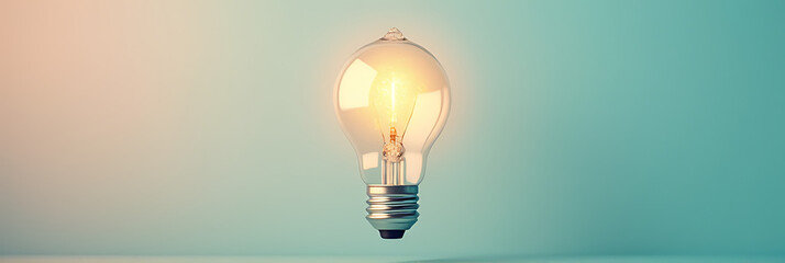 Poster - Idea sparks from 2018 creative concepts featuring a lightbulb icon on a soft pastel colored business background._00001_