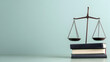 © Zape - A set of scales with one side weighted down by books and the other empty, symbolizing educational disparity. Educational disparity symbol.