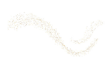 gold glitter particles