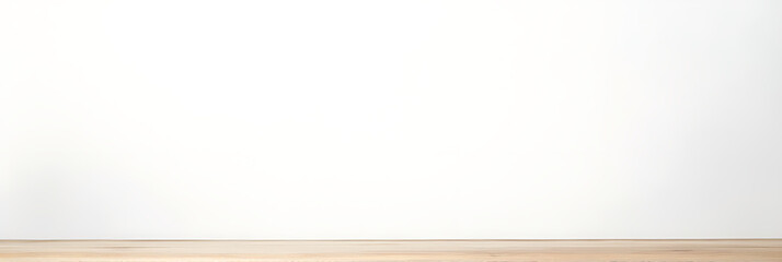Aufkleber - A wooden table top sits on a white abstract background suitable for montage product display or key visual layouts._00002_